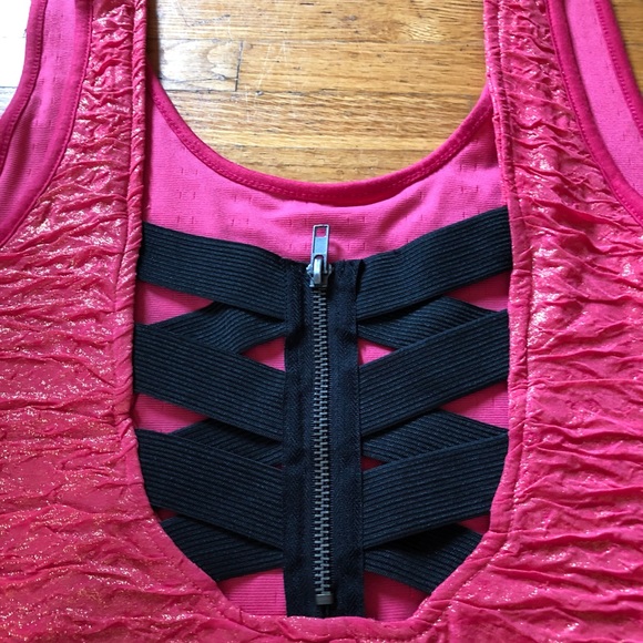 Material Girl pink stretch dress - Picture 3 of 5